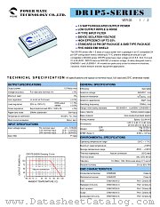 DR1P5-05S05 datasheet pdf Power Mate Technology
