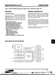 KM416V1004A-8 datasheet pdf Samsung Electronic