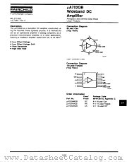 UA702DMQB datasheet pdf Fairchild Semiconductor