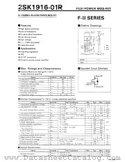 2SK1916-01R datasheet pdf Fuji Electric