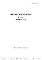 G649DX5R010 datasheet pdf Seiko Instruments Inc