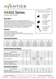 AX432BA datasheet pdf AVANTICS Microelectronics