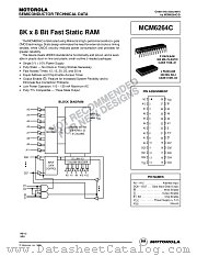MCM6264CJ12R2 datasheet pdf Motorola