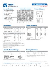 FH101-G datasheet pdf WJ Communications