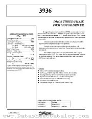 3936 datasheet pdf Allegro MicroSystems