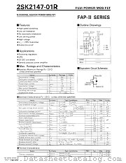 2SK2147-01R datasheet pdf Fuji Electric