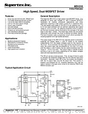 MD1210 datasheet pdf Supertex Inc