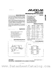MX7538BQ datasheet pdf MAXIM - Dallas Semiconductor
