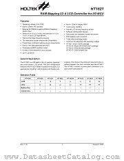 HT1621B datasheet pdf Holtek Semiconductor