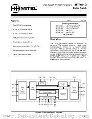MT8981D datasheet pdf Mitel Semiconductor