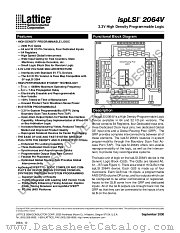 ISPLSI2064V-100LT100 datasheet pdf Lattice Semiconductor