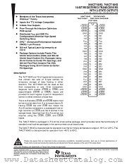 54ACT16543WD datasheet pdf Texas Instruments