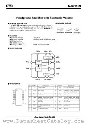 NJW1109D datasheet pdf New Japan Radio