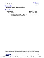 K1S3216B1C-I datasheet pdf Samsung Electronic