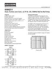 KM4211IC8TR3 datasheet pdf Fairchild Semiconductor