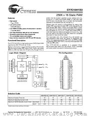 CY7C1041V33L-17VC datasheet pdf Cypress