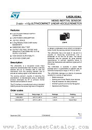LIS2L02AL datasheet pdf ST Microelectronics