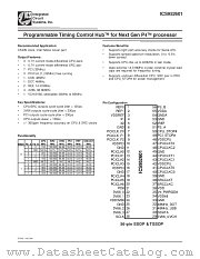 ICS952601 datasheet pdf Integrated Circuit Systems