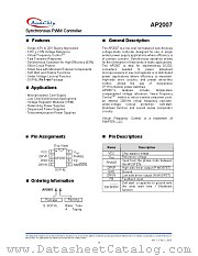 AP2007SA datasheet pdf Anachip