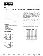 KM4212IC8 datasheet pdf Fairchild Semiconductor