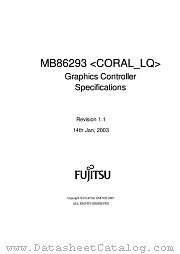 MB86293 datasheet pdf Fujitsu Microelectronics