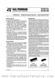 ST3917AD datasheet pdf ST Microelectronics