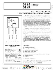 UGN3175SLT datasheet pdf Allegro MicroSystems