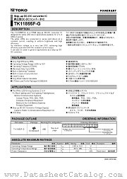 TK11855F-G datasheet pdf TOKO