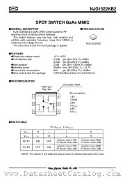 NJG1522KB2-C3 datasheet pdf New Japan Radio