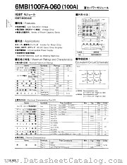 6MBI100FA-060 datasheet pdf Fuji Electric