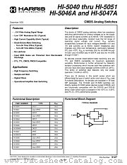 HI1-5048-2 datasheet pdf Harris Semiconductor