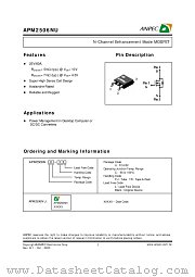 APM2506NUC-TUL datasheet pdf ANPEC Electronics Corporation