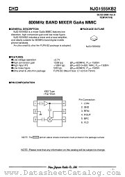 NJG1555KB2-L3 datasheet pdf New Japan Radio