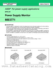 MB3771P datasheet pdf Fujitsu Microelectronics