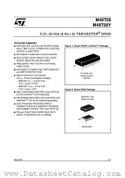 M48T58Y-70PC1TR datasheet pdf ST Microelectronics