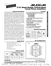 MAX2264EUE datasheet pdf MAXIM - Dallas Semiconductor