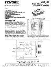 ADS-950MC datasheet pdf Datel