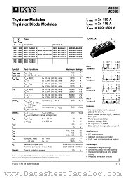 MCC95-16IO1 datasheet pdf IXYS Corporation