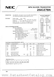 2SC2784 datasheet pdf NEC