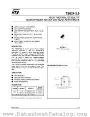TS824-25L datasheet pdf ST Microelectronics