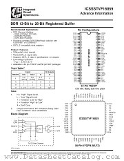 ICSSSTVF16859 datasheet pdf Integrated Circuit Systems