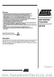 U2741B-NFB datasheet pdf Atmel