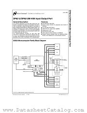 DP8212N datasheet pdf National Semiconductor