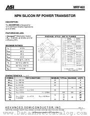 MRF460 datasheet pdf Advanced Semiconductor