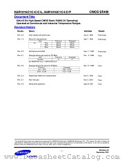 K6R1016C1C-C15 datasheet pdf Samsung Electronic