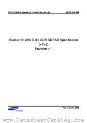 K4H510638E-TC/LAA datasheet pdf Samsung Electronic