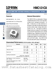 HMC121C8 datasheet pdf Hittite Microwave Corporation