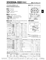 2DI200A-050 datasheet pdf Fuji Electric