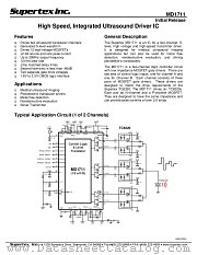 MD1711FG datasheet pdf Supertex Inc