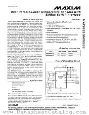 MAX6695AUB datasheet pdf MAXIM - Dallas Semiconductor